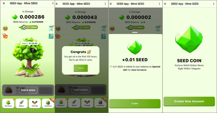 ثبت نام ربات Seed App