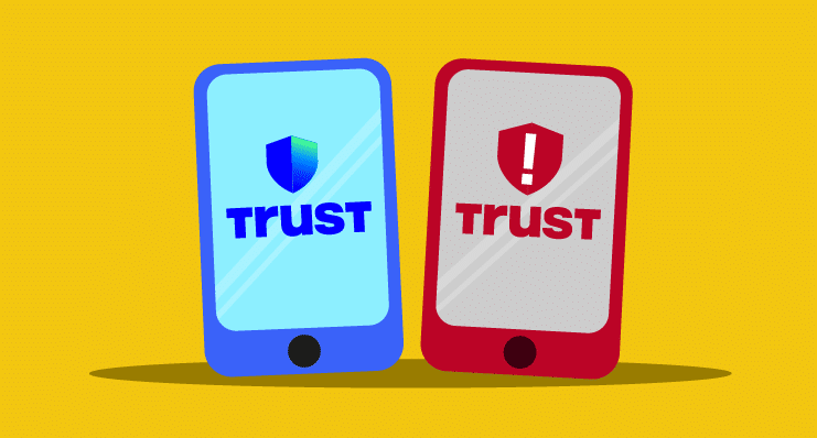 نسخه جعلی و تقلبی کیف پول تراست ولت