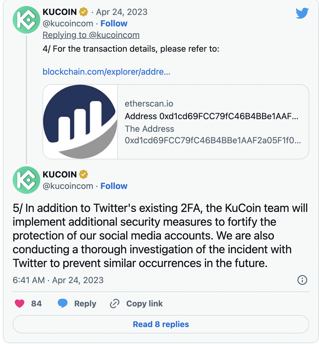 هک توییتر صرافی کوکوین KuCoin 